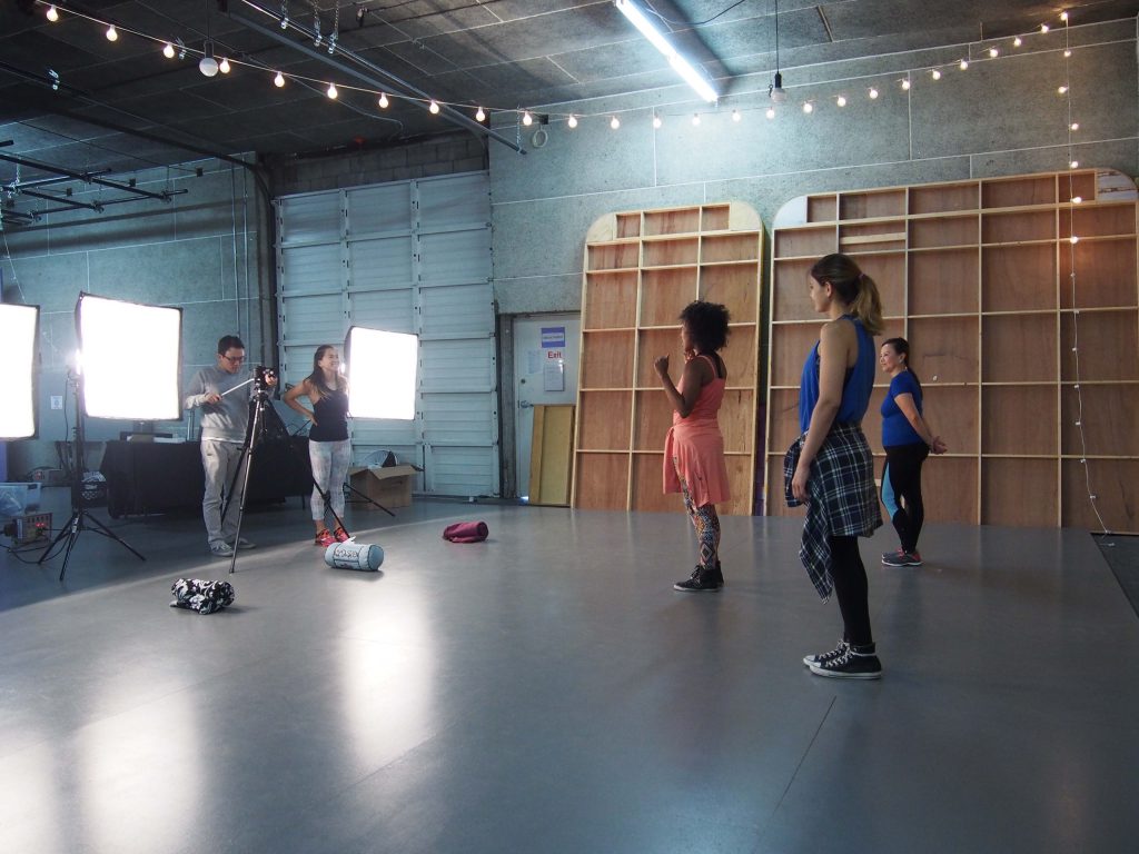 Rehearsing for the camera
