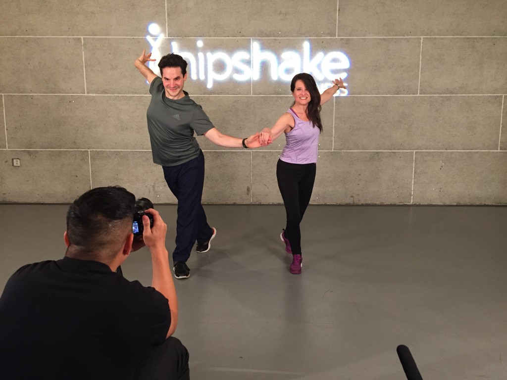 Matt and Kim posing for photos