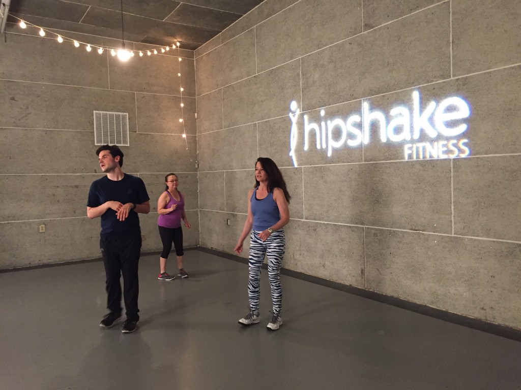 Matt, Kim and Mimi going through choreo