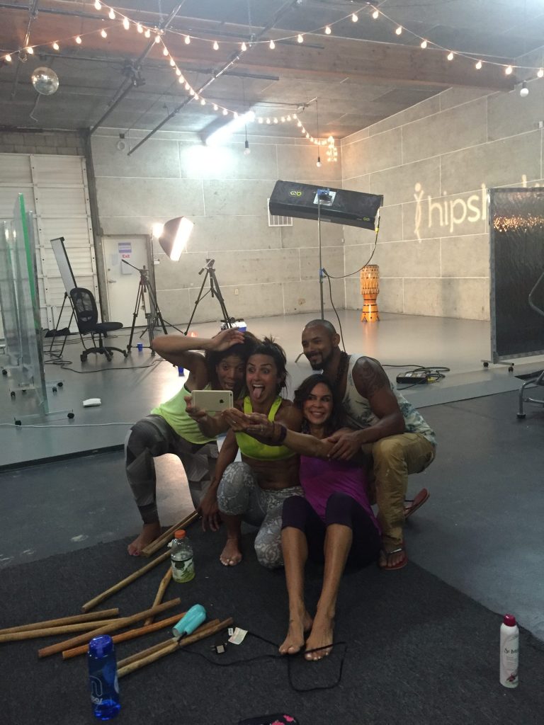 'That's a wrap' selfie