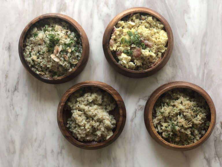4 Ways To Make Cauliflower Rice | Low Carb Recipe