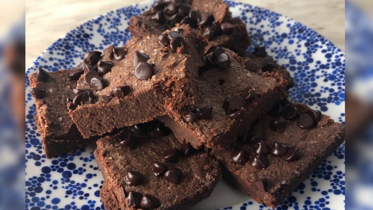 Low Carb Salted Chocolate Truffle Brownie